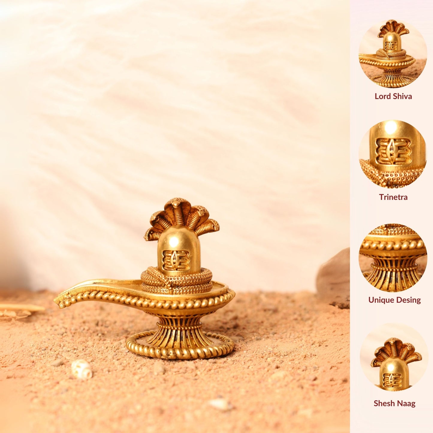 Shivling Brass Murti