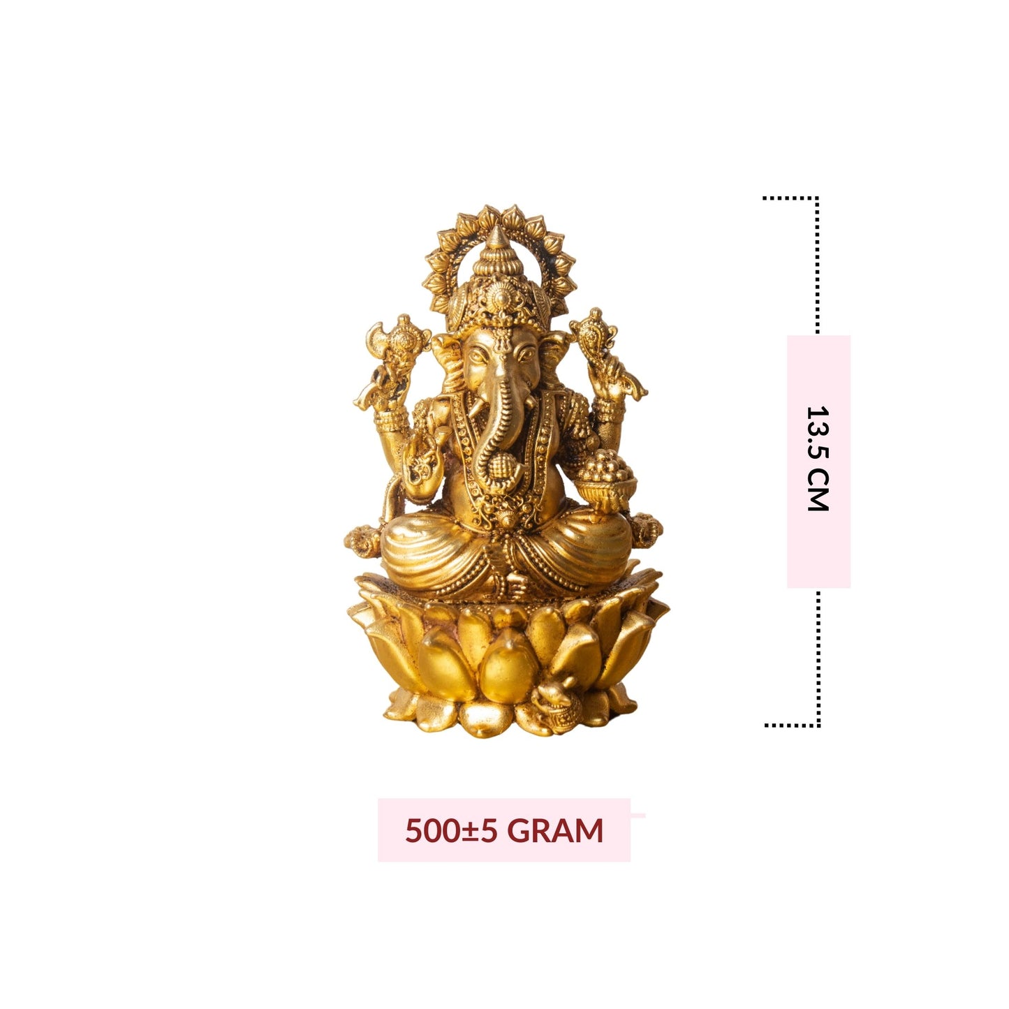 Shri Ganpatti Bappa Brass Murti large