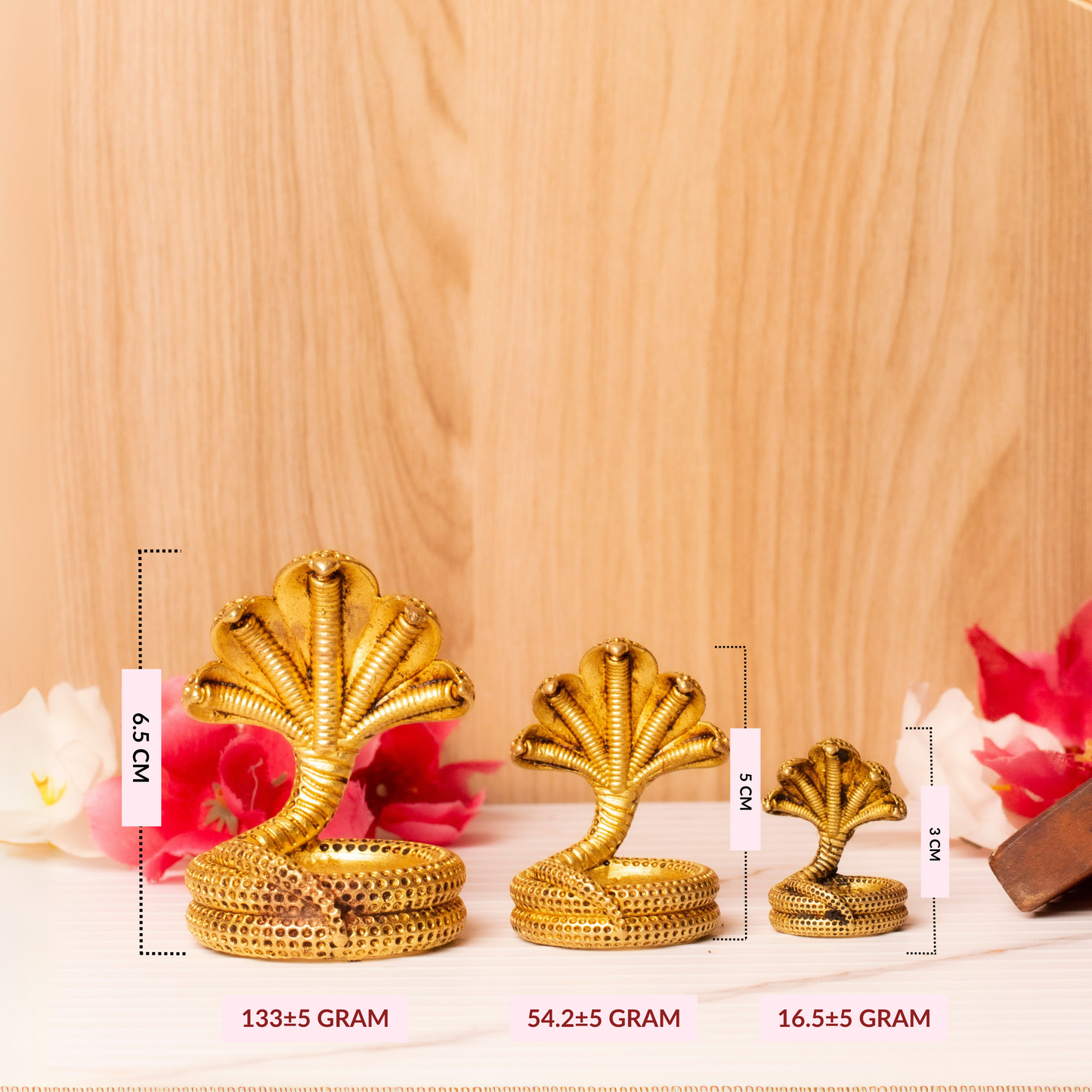 Shesh Naag Brass Murti