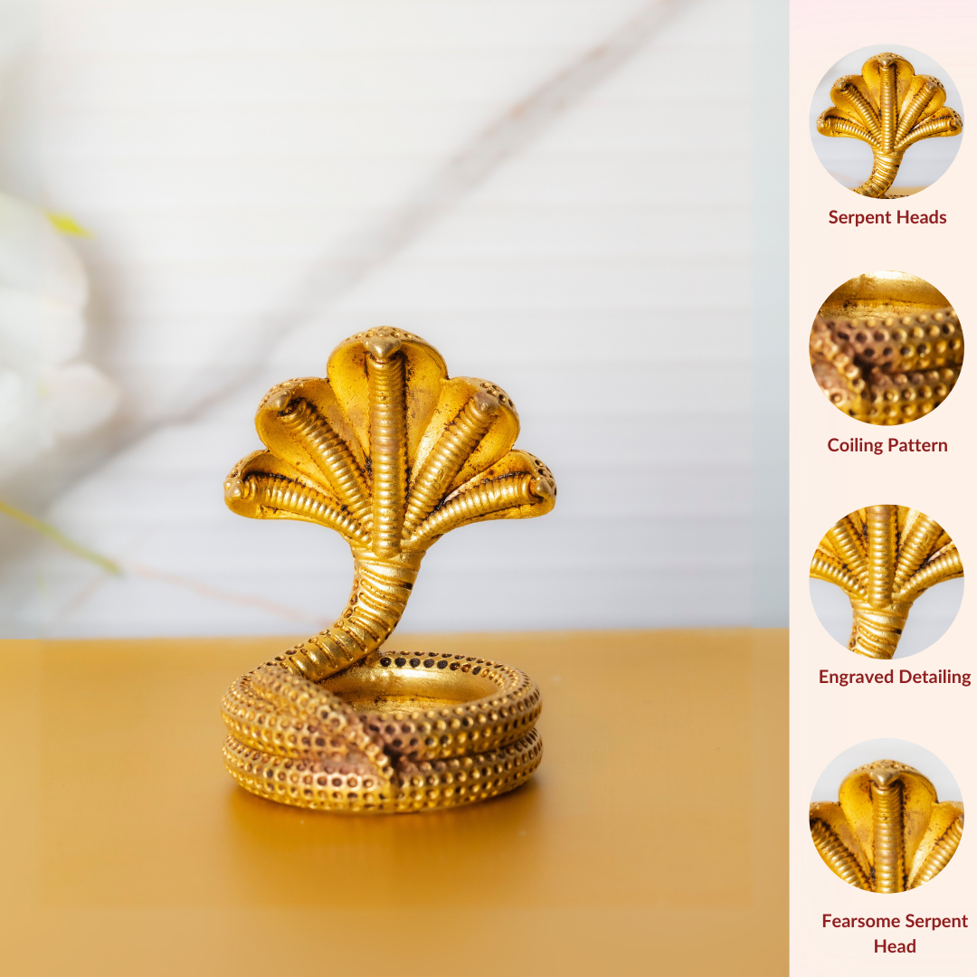 Shesh Naag Brass Murti