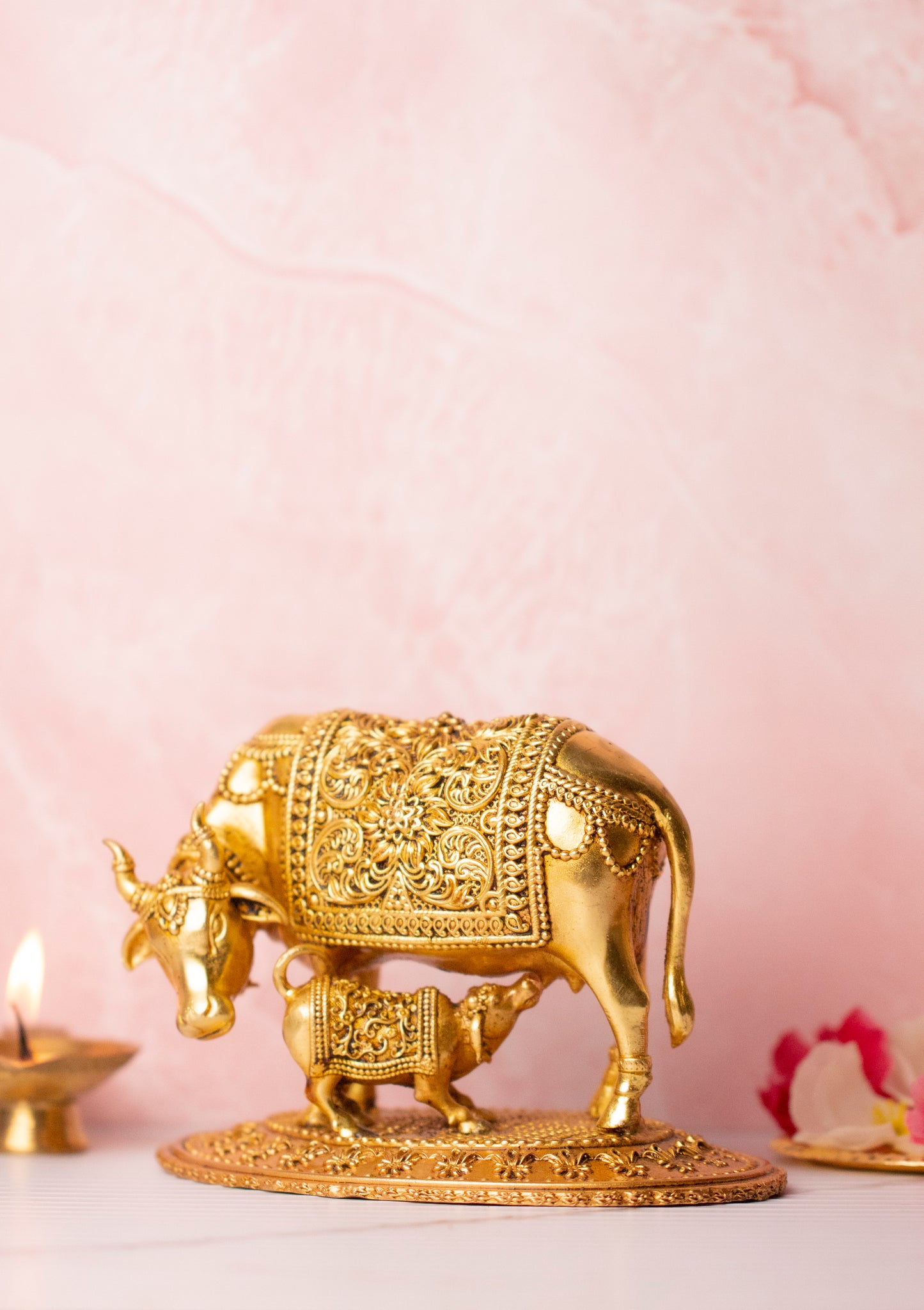 Kamdhenu (Cow) Brass Murti