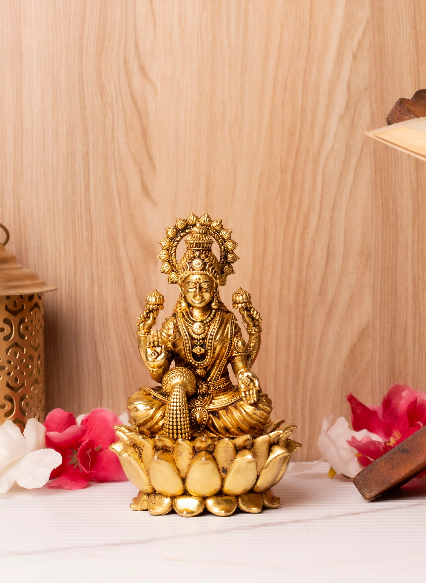 Goddess Lakshmi ji Large Brass Murti