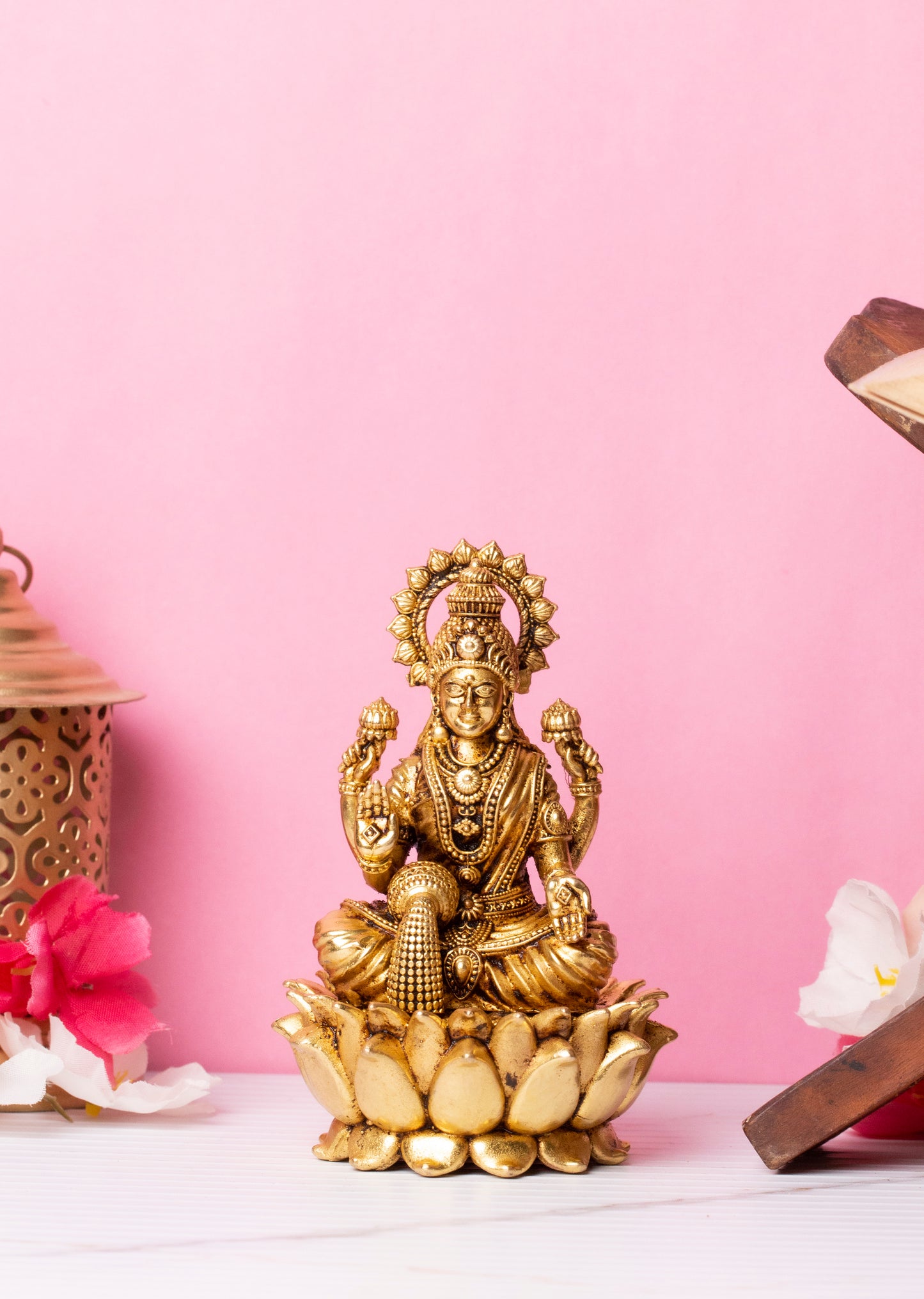 Goddess Lakshmi ji Large Brass Murti