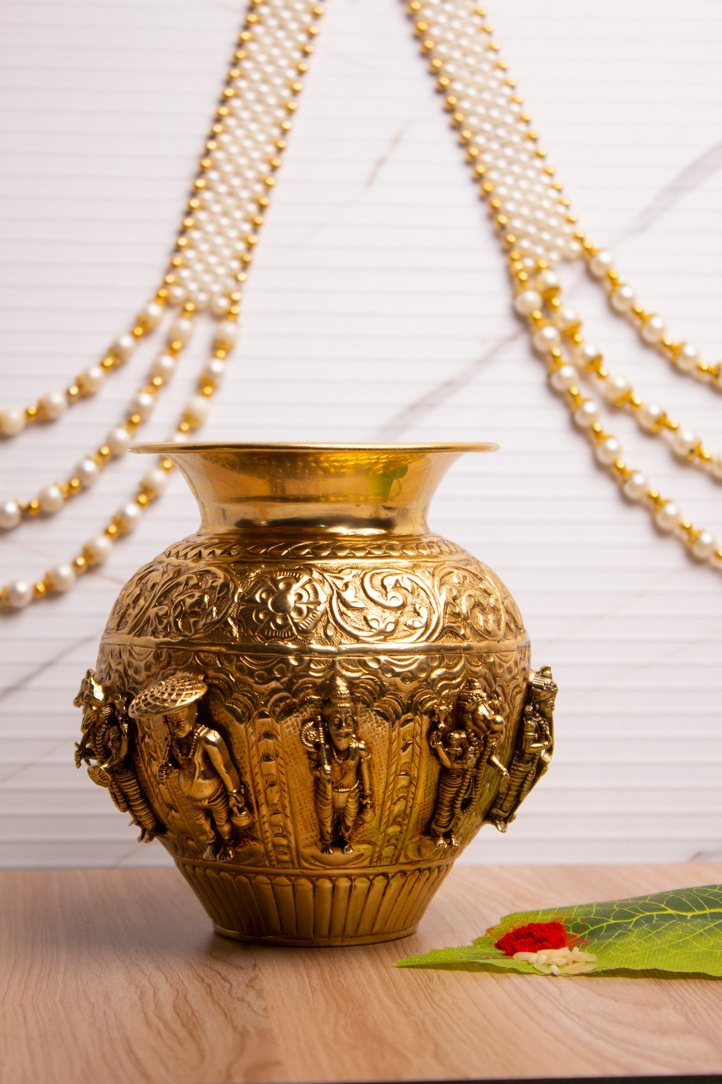 Gold Plated Dashavatara Narayana Vishnu Kalash