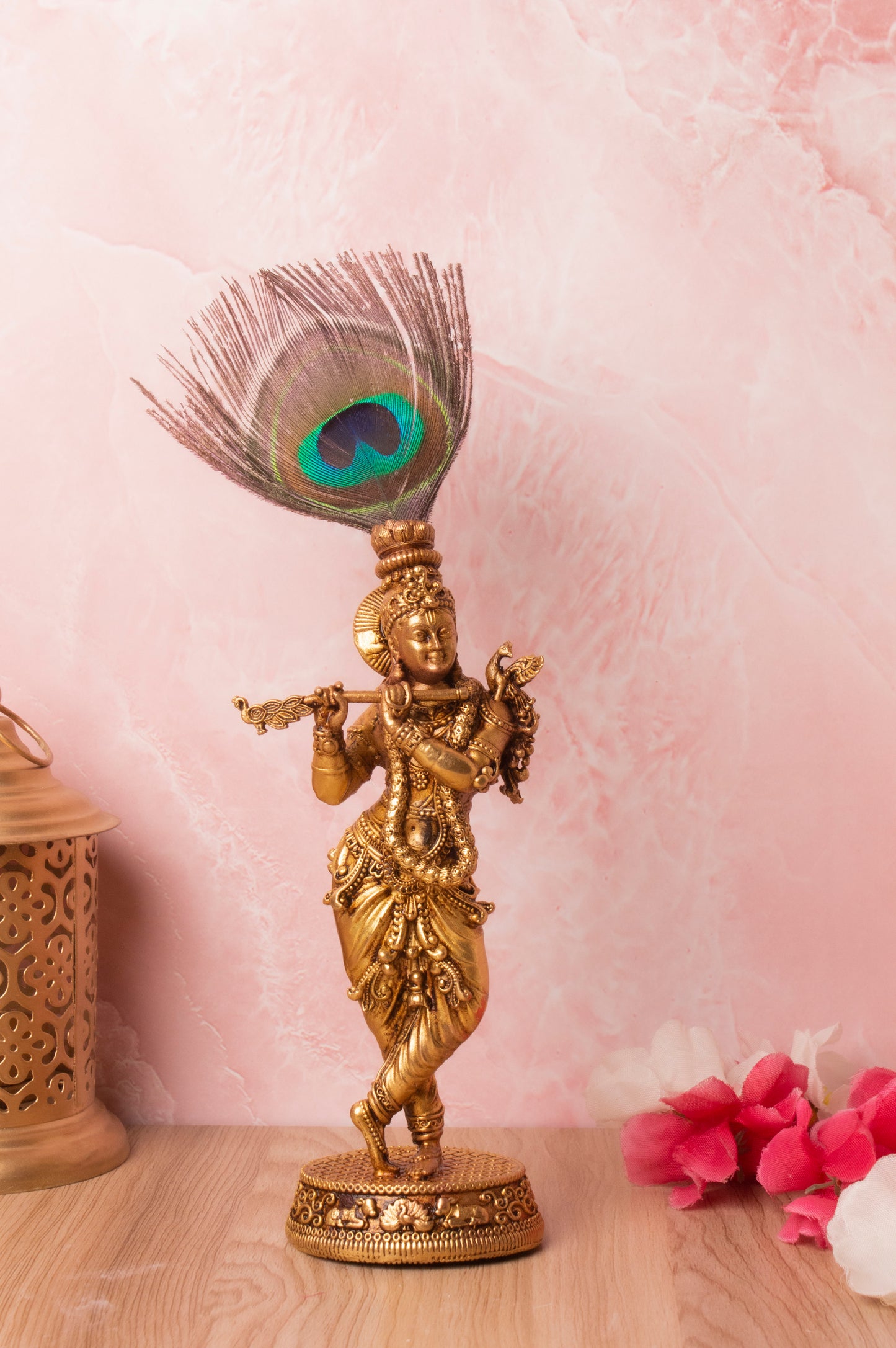 Lord Shri Krishna Brass Murti With Gift Box