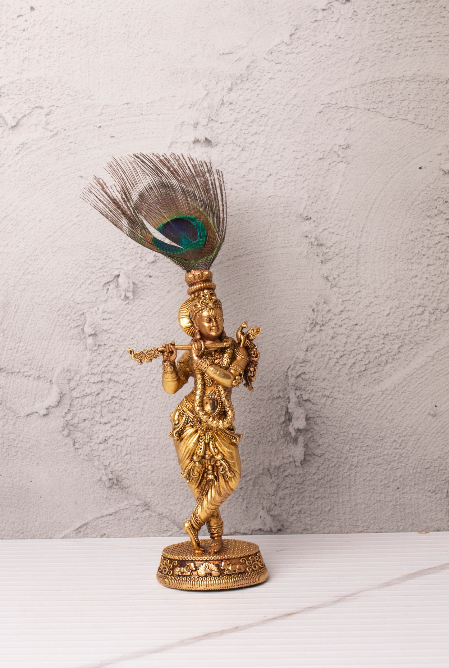 Lord Shri Krishna Brass Murti With Gift Box