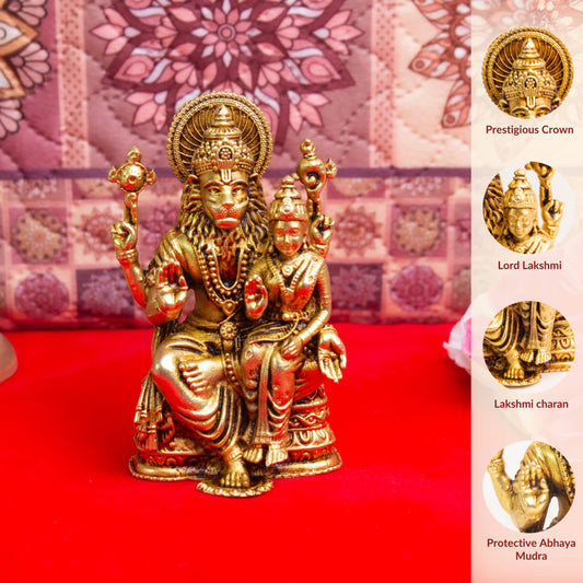 Lakshmi Narasimbha Idol Brass Murti