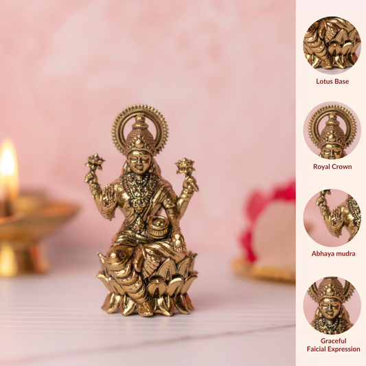 Shri Ashta Lakshmi Idol Brass Murti
