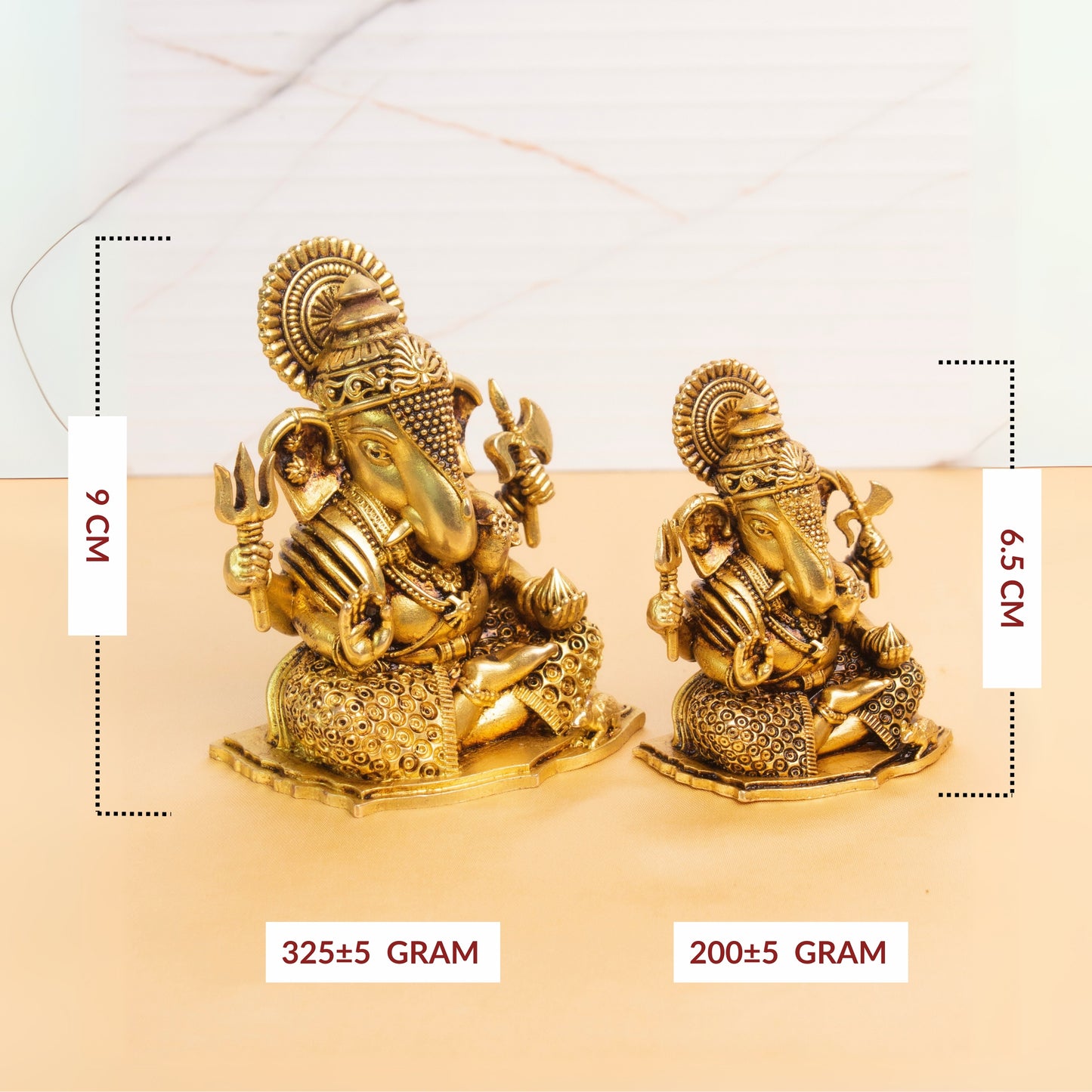 Vighnaharta Ganesha Idol Brass Murti