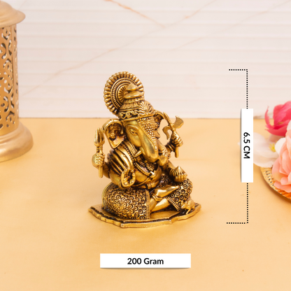 Vighnaharta Ganesha Idol Brass Murti