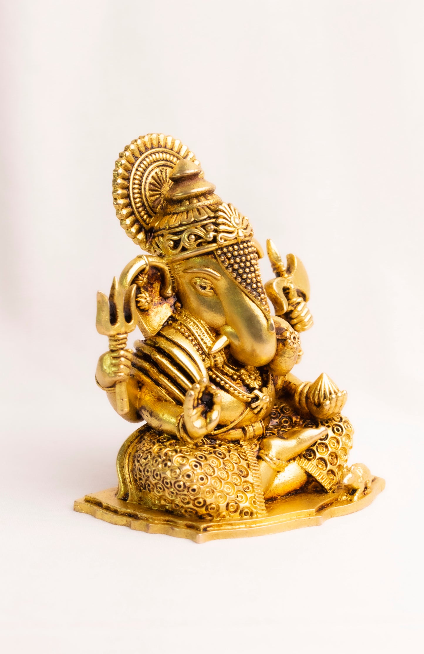 Vighnaharta Ganesha Idol Brass Murti