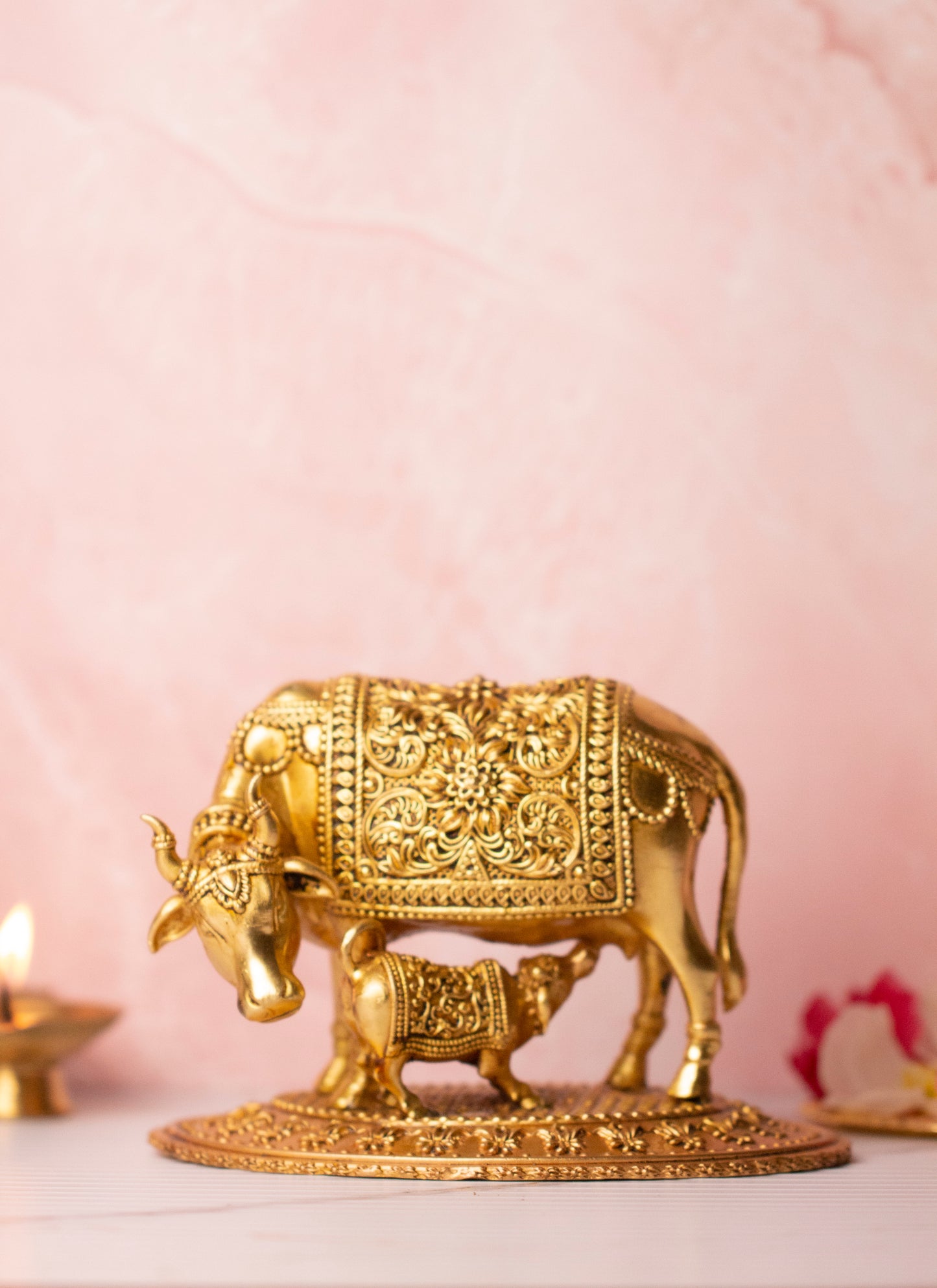 Kamdhenu (Cow) Brass Murti
