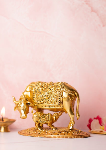 Kamdhenu (Cow) Brass Murti