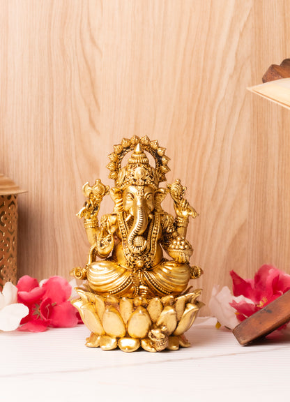 Shri Ganpatti Bappa Brass Murti large