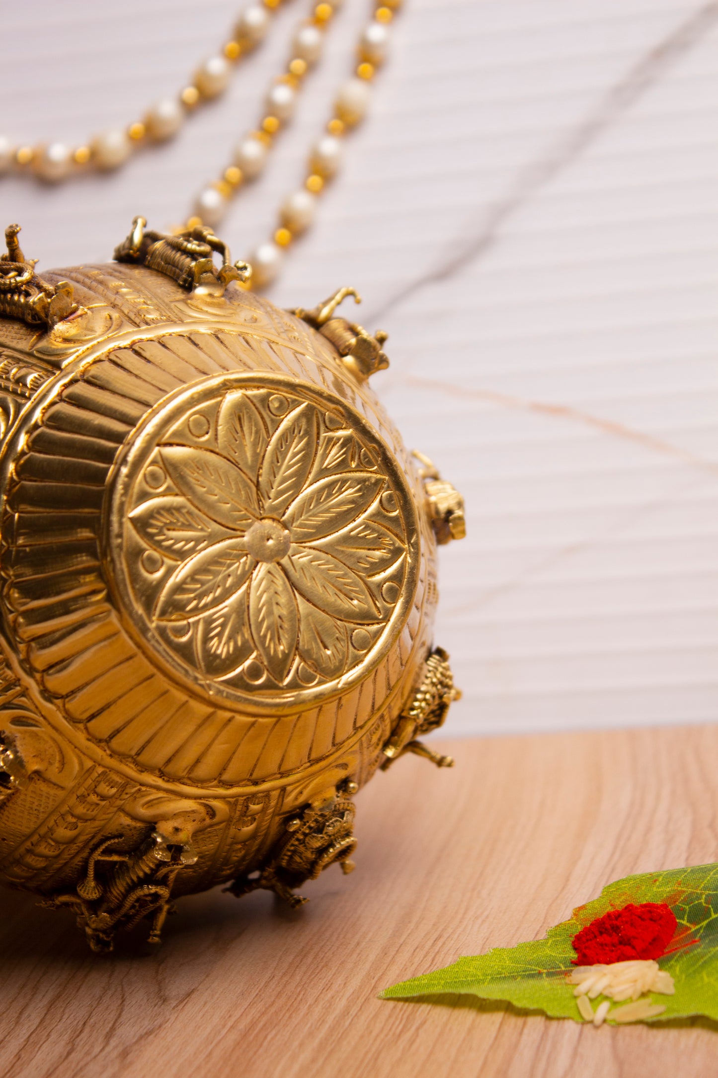 Gold Plated Dashavatara Narayana Vishnu Kalash