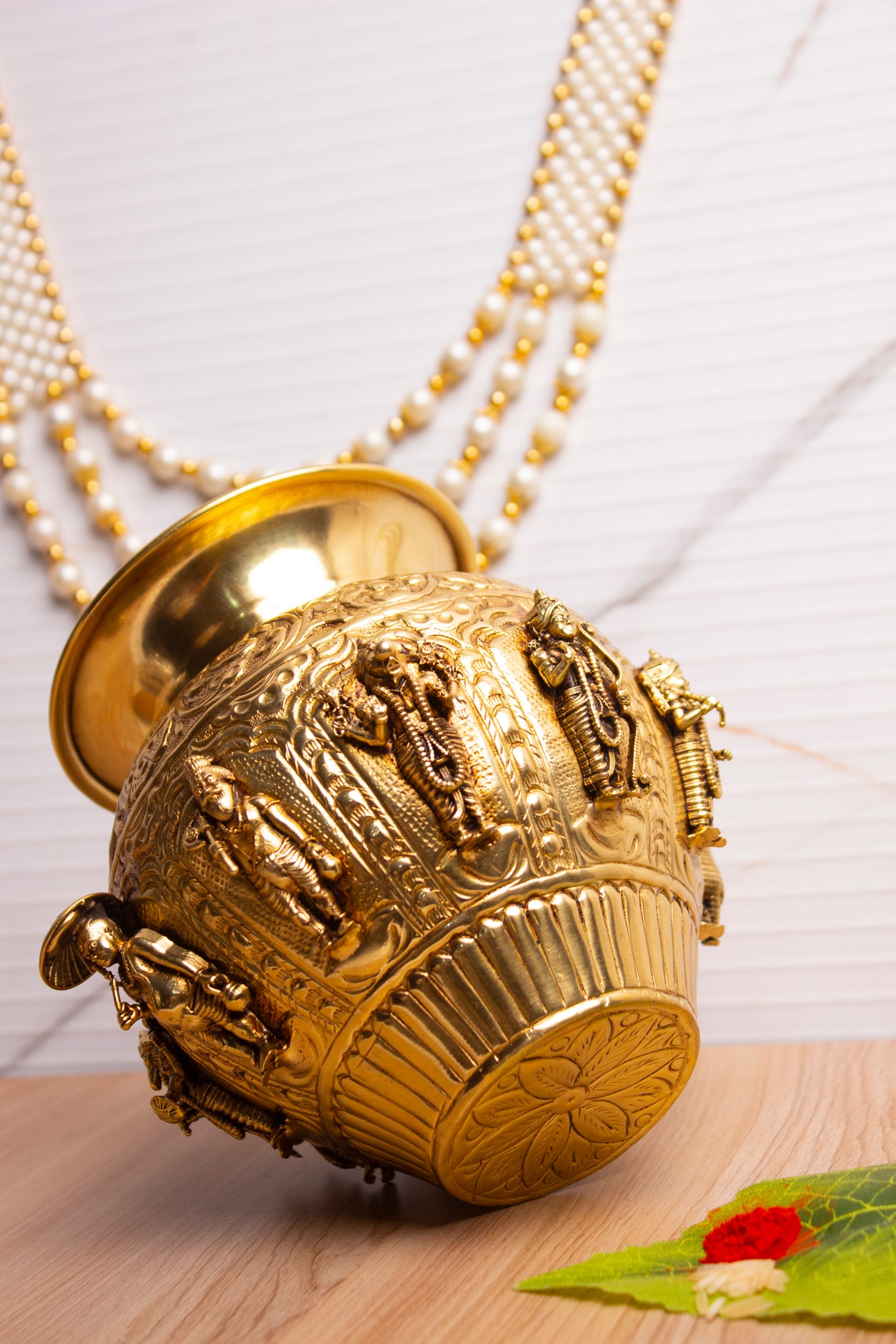 Gold Plated Dashavatara Narayana Vishnu Kalash